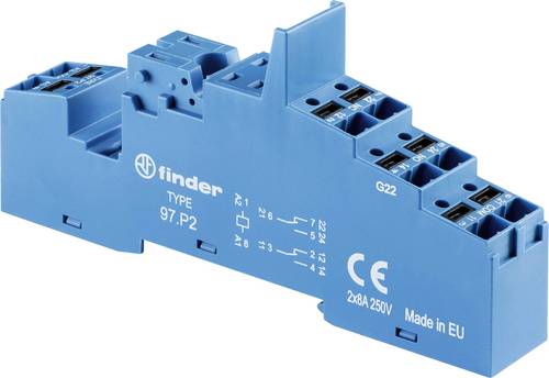 Finder 97.P2 Relaissockel Passend für Serie (Relais): Serie 46, Serie 99, Serie 86 46.52, 99.02, Finder