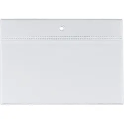 100 Energielabel-Hüllen für Leuchten 105 x 50 mm, 100 Stück, Weich-PVC, transparent