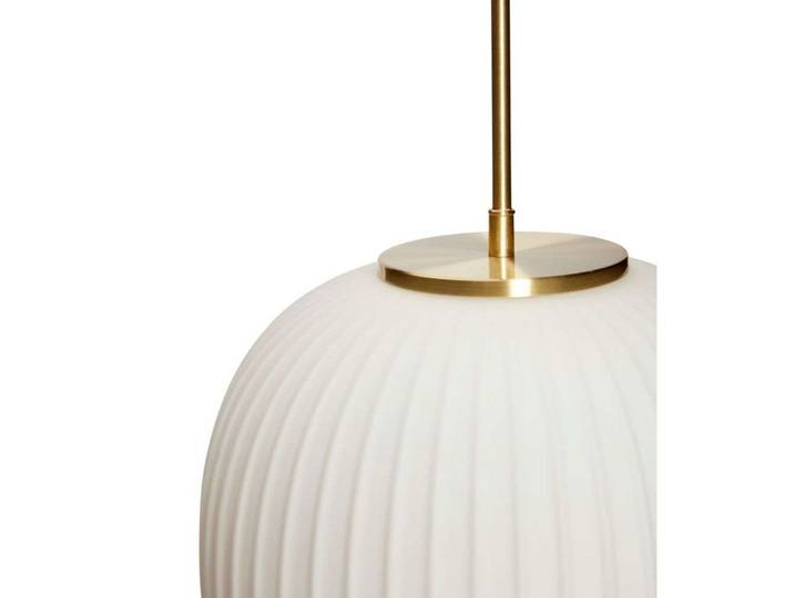 Serene Pendelleuchte, Ø42 cm, opal/messing - Hübsch - Wohnzimmer - Metall