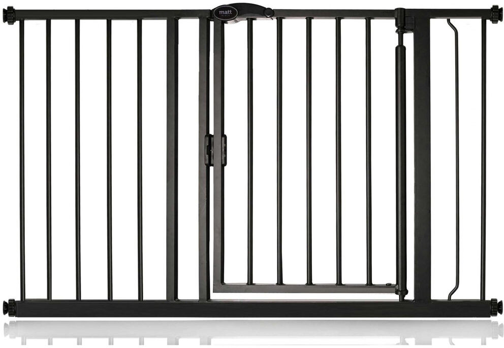 Symple Stuff Safety Gate Slate Grey 118.2cm - 125.2cm