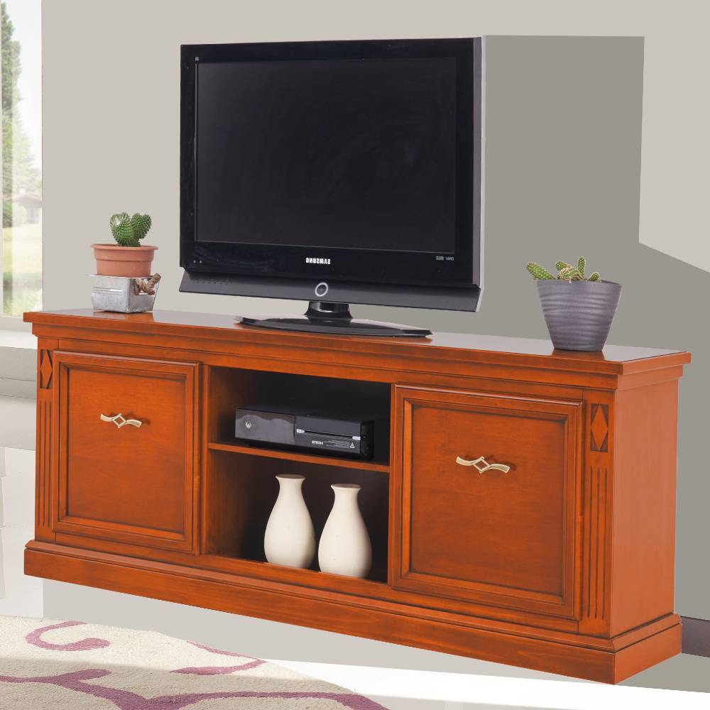 Pharao24.de TV Sideboard Fernsehboard 158 cm breit mit zwei offenen Fächern