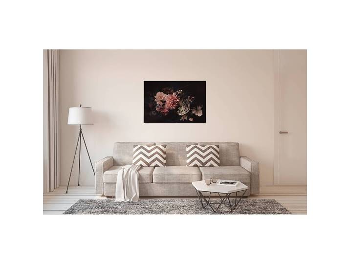 Impression sur toile Blossom Variety Polyester PVC / Épicéa Rose foncé 90 x 60cm