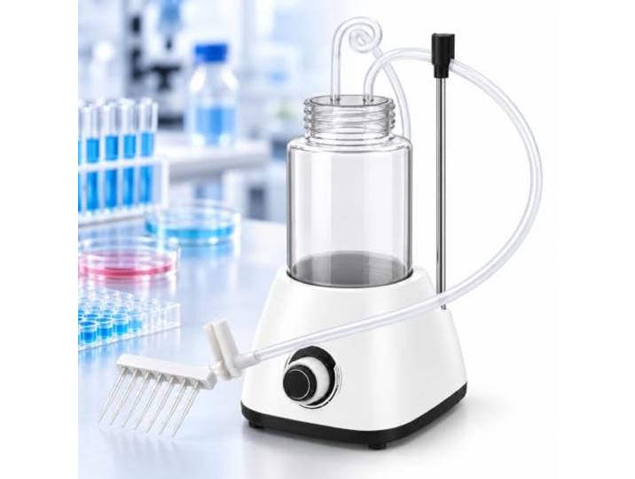 Tragbare Labor-Absaugpumpe, Abfallsammler 9 Einstellbare Gänge, 1 L Transparenter Tank, Inklusive Kopf/Halterung, For Lehre Und Forschung