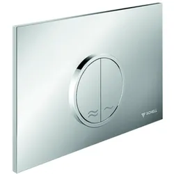 Schell WC-Betätigungsplatte CIRCUM Zweimengenspülung, mattchrom, 031196499 031196499