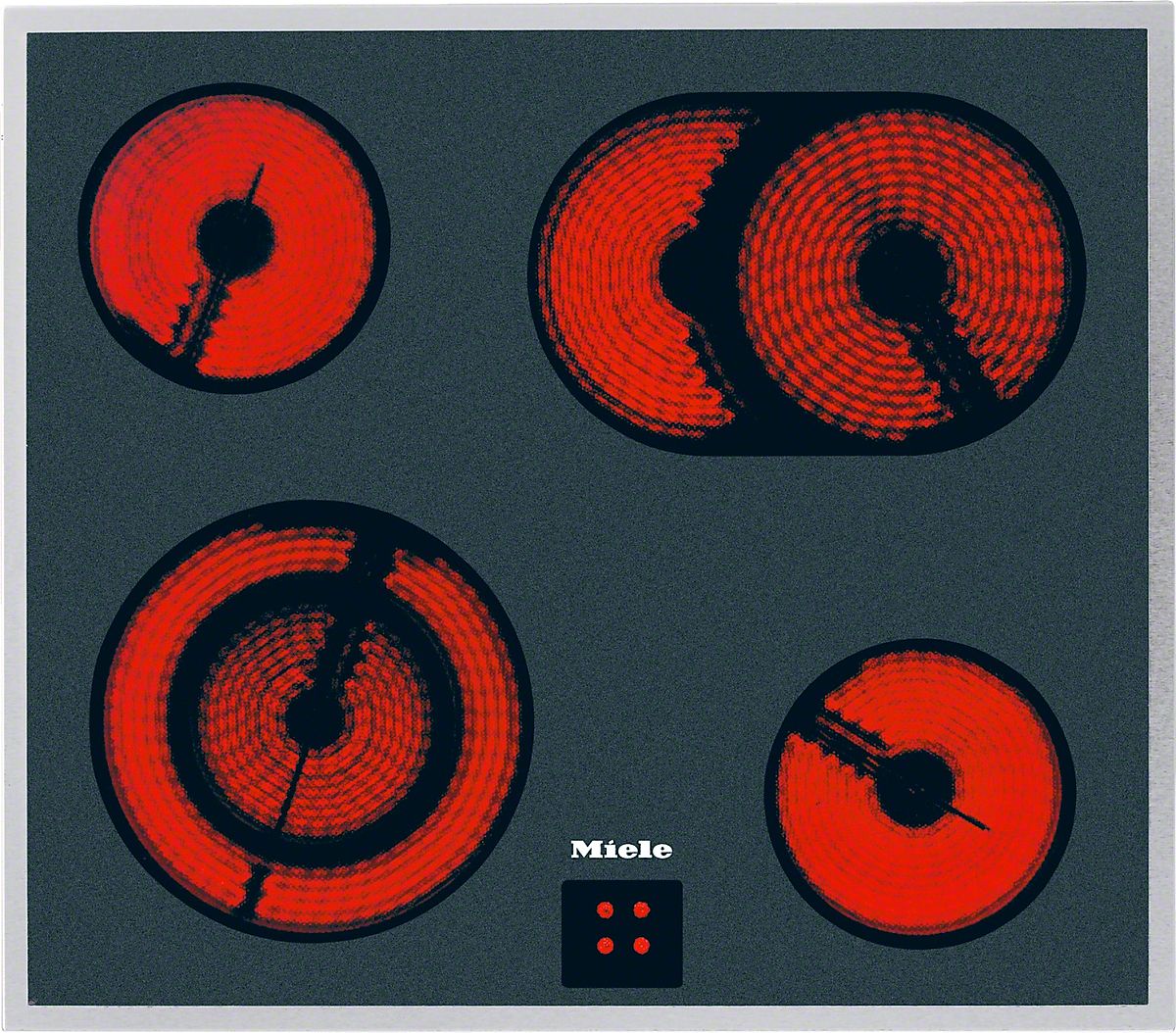 Miele KM6013LPT herdgebundenes 57cm Glaskeramik Kochfeld/Herdplatte 4 Zone(n)