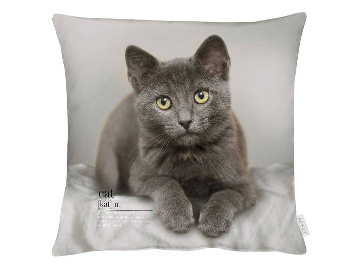 Coussin 6870 Gris 45 x 45 x 10cm Tissu mélangé
