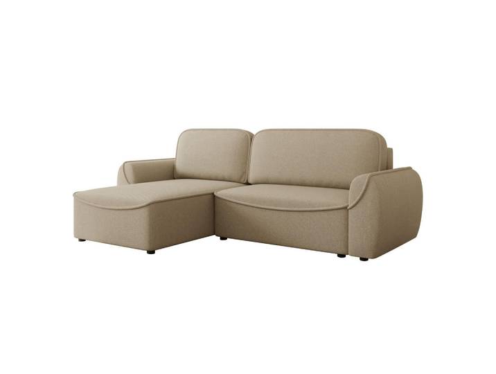 Mirjan24 Ecksofa Loom, Beige, Kunststoff, L-Form, 261x175 cm, Wohnzimmer, Sofas & Couches, Wohnlandschaften, Ecksofas