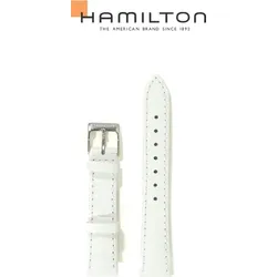 Hamilton - Linwood / Viewmatic Band-set Leder-weiss-16/14 H690.182.102 - weiß
