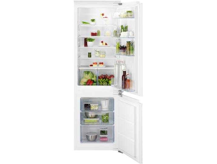 AEG Einbaukühlgefrierkombination TSC5S183DF , Energieeffizienz: D, silber (weiß), Rechtsanschlag, wechselbar, Kühlschränke, LowFrost: Erheblich weniger Eisbildung, Einbaukühlgefrierkombination