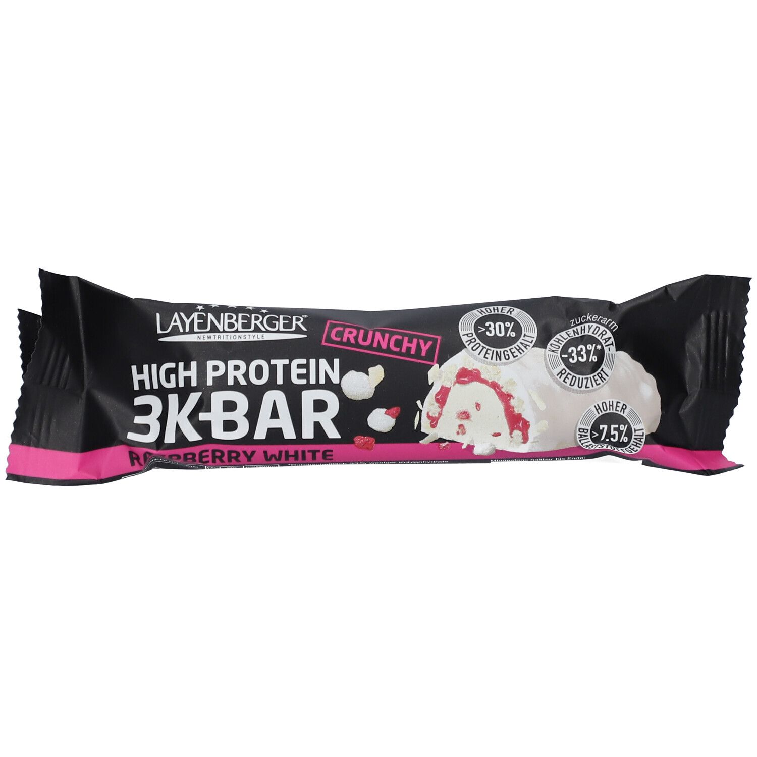 Layenberger 3K Protein Bar Raspberry white 45 g Riegel