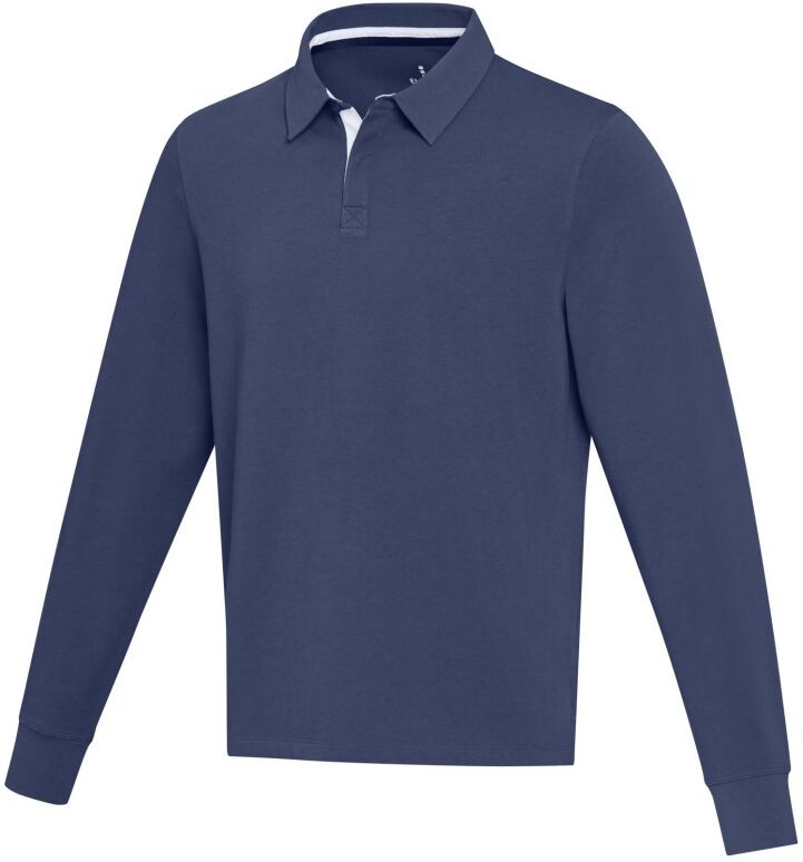 Sweatshirt de rugby personnalisé en coton organique Clyde XS Marine