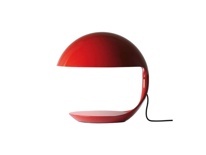 Martinelli Luce - Lampe de table Cobra - Rouge - Résine - Designer Elio Martinelli