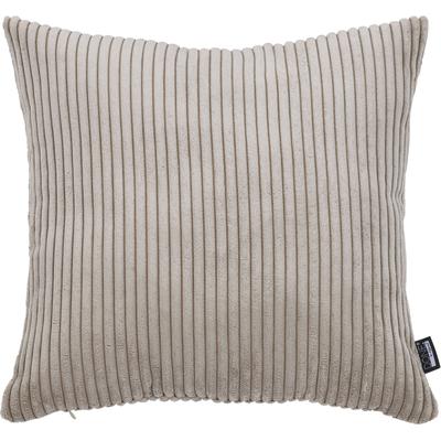 Dekokissen DONE. "Zoom", grau (taupe), B:60cm L:60cm, Obermaterial: 92% Polyester, 8% Nylon, Dekokissen_Sitzkissen_Kissenhüllen, Kissenhülle aus modernem Cordstoff