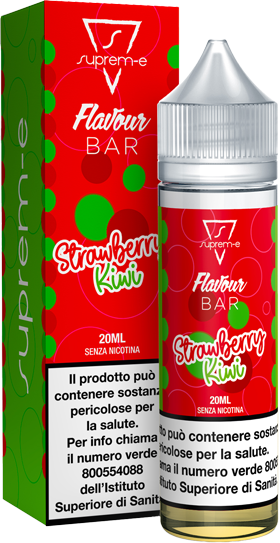 Suprem-e Strawberry Kiwi Flavour Bar Liquido Shot Mix 20ml Fragola Kiwi Ghiaccio