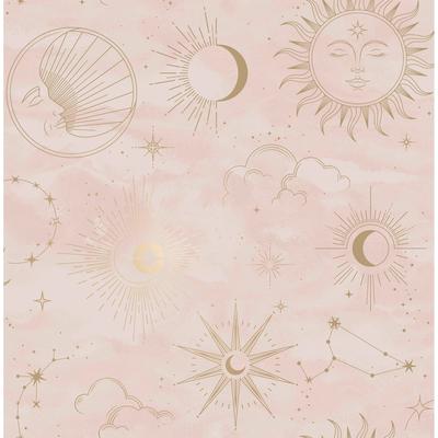 Advantage Mystic Pink Celestial Wallpaper