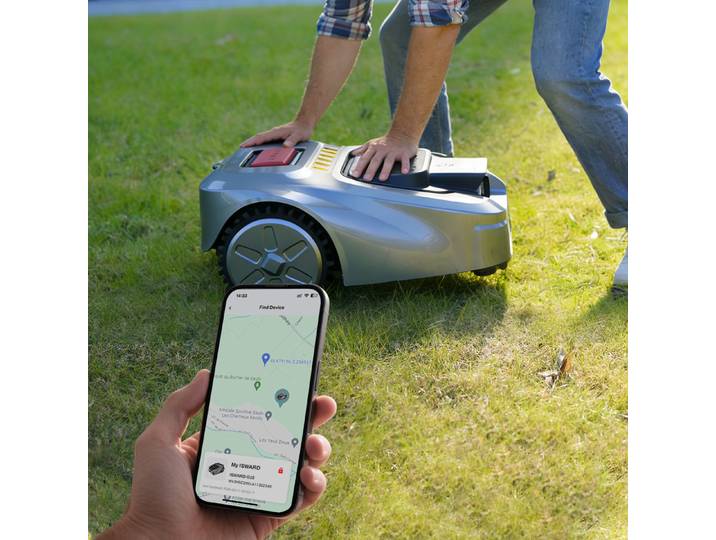 Tondeuse à gazon robotisée sans fil avec vision IA et RTK Sans fil de délimitation, WiFi+4G+Bluetooth, planification de trajectoire mémoire et en zigzag/en arc pour 2500m²