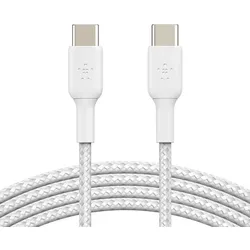 Belkin BoostCharge geflochtenes 1 m USB-C/USB-C Kabel, weiß