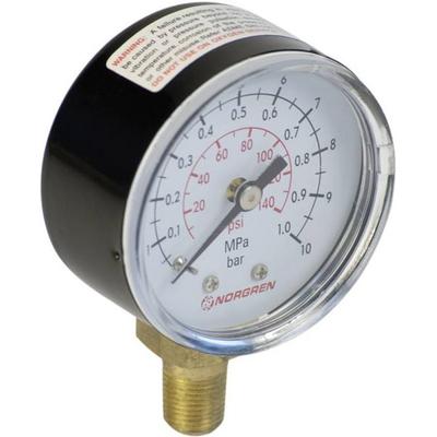 IMI NORGREN Manometer 18-015-013 Anschluss (Manometer): Rückseite 0 bis 10 bar Außengewinde R1/8 1 St.