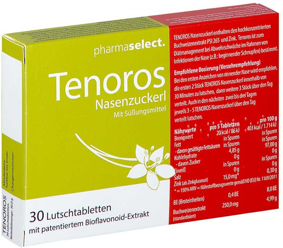Tenoros Nasenzuckerl Lutschtabletten 30stk