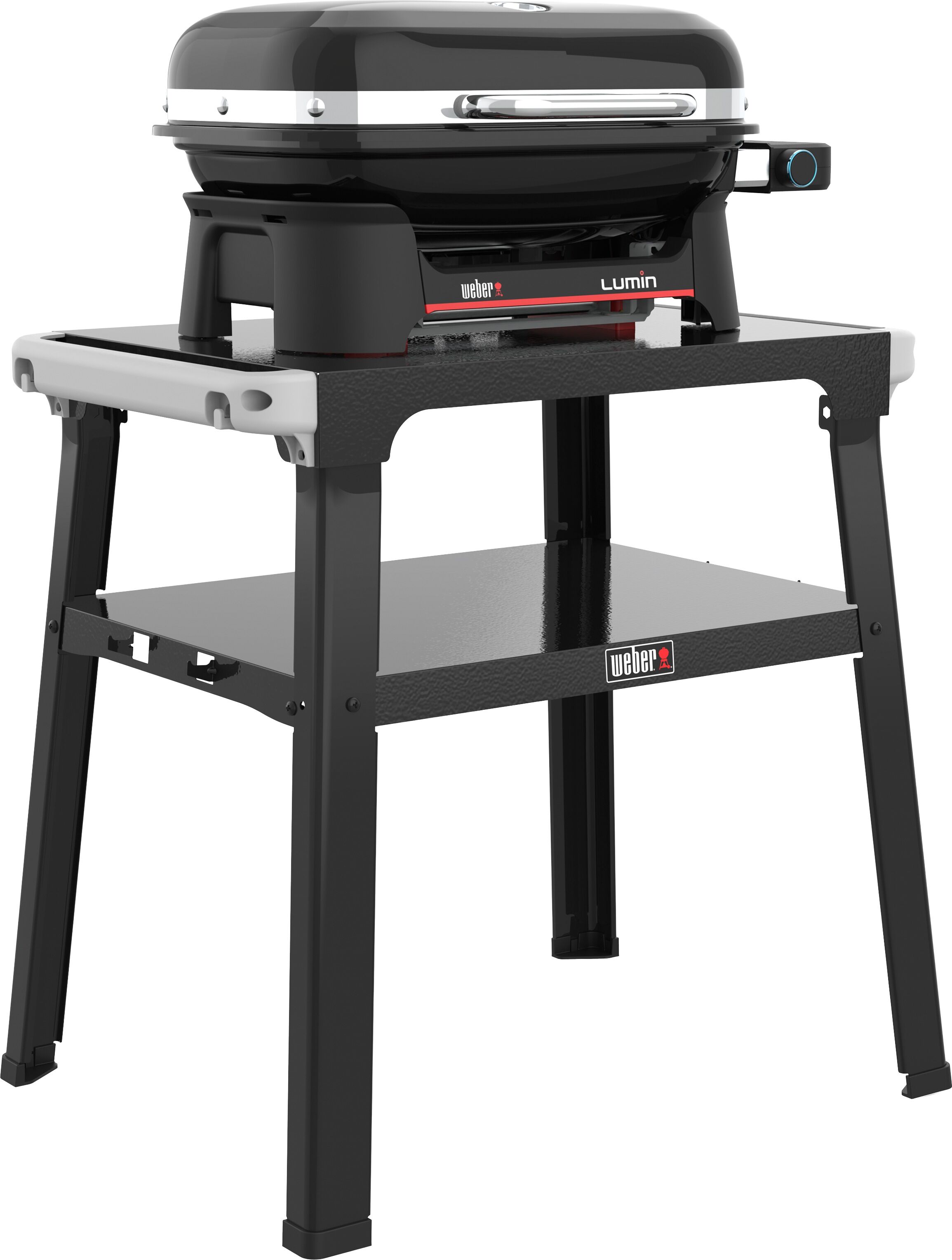 Elektrogrill WEBER "LUMIN COMPACT", schwarz, B:70cm H:96cm T:55cm, Kontaktgrill_Standgrill_Tischgrill_Teppanyakigrill, Elektrogrill, mit Stand (2026)
