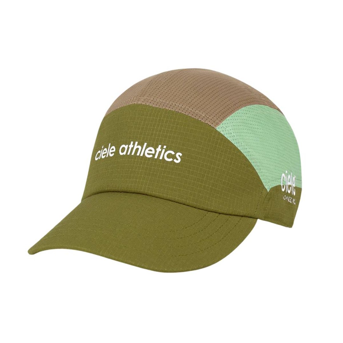 Ciele Athletics Boné Ciele FSTCap Field Iconic SL Verde Marrom, Tamanho S/M