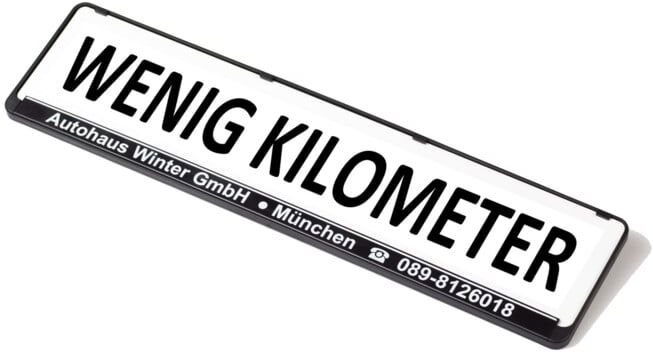 Panneau publicitaire Eichner pour amplificateur de plaque d'immatriculation Peu de kilomètres (9219-00158)