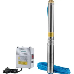 Wiltec, Wasserpumpe, 4" Tiefbrunnenpumpe 750W Wasserpumpe 6000l/h Tauchpumpe Brunnenpumpe