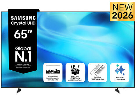 Samsung 65'' Crystal UHD U8000H 4K Vision AI Smart TV (2026)