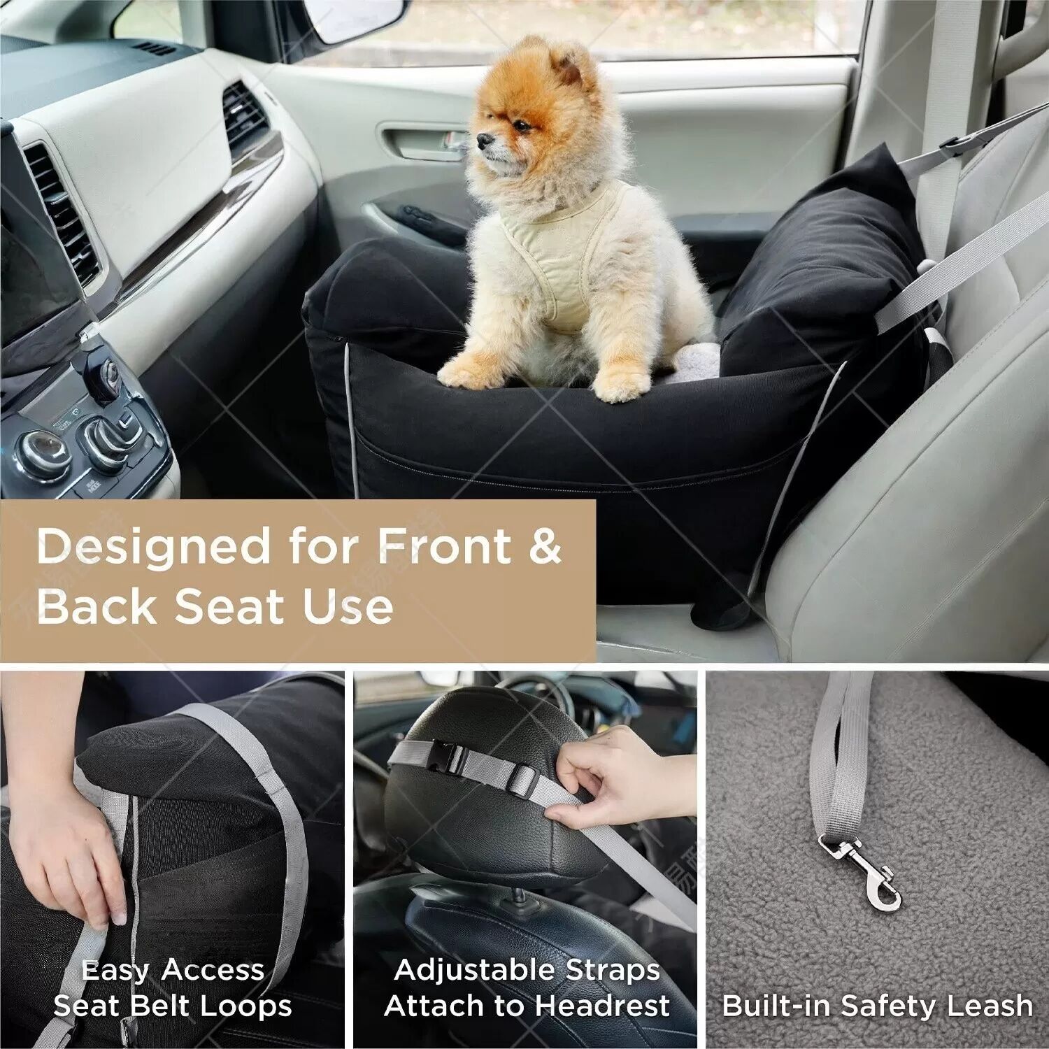 INF Niche Auto pour Chien Amovible : Sécurité et Confort pour Votre Animal
