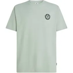 O'NEILL Herren Shirt SLUB BACK PRINT T-SHIRT, Größe M in Silber Silber