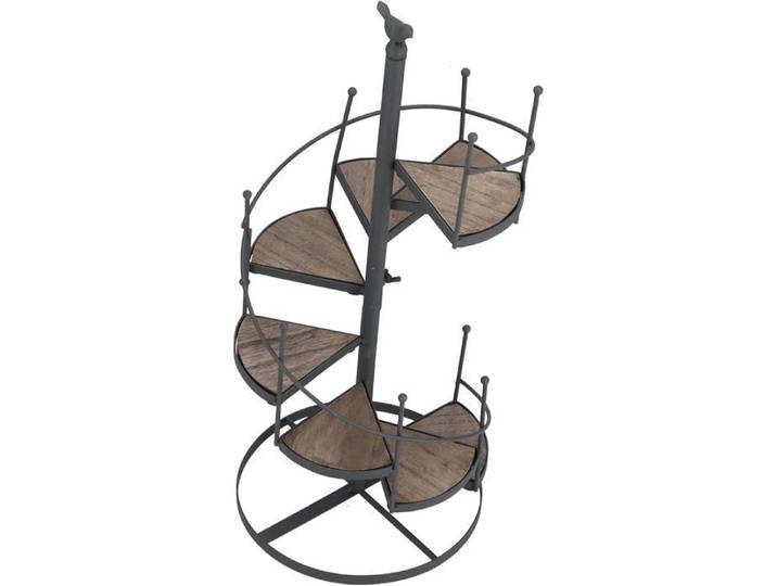 Support De Fleurs En Métal Étagère À Fleurs En Métal 8 Niveaux 8 Pots Étagère Plantes Support Pot De Fleur Intérieur Et Exté[CA302]