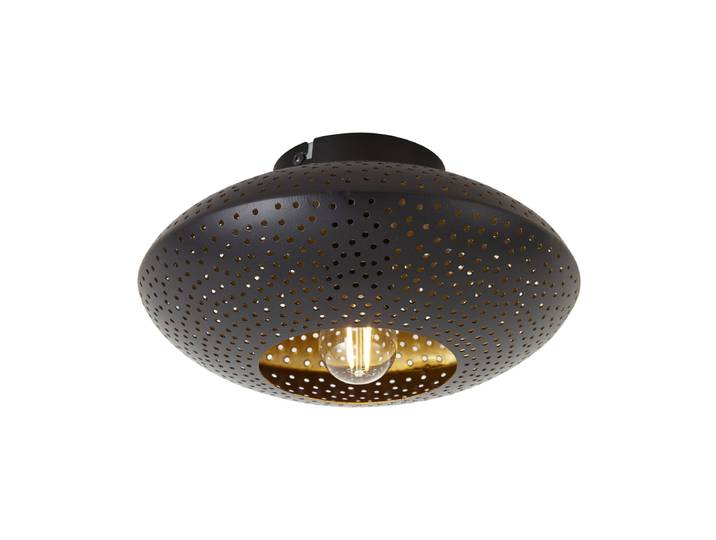 Plafonnier oriental noir avec or 25 cm - Radiance