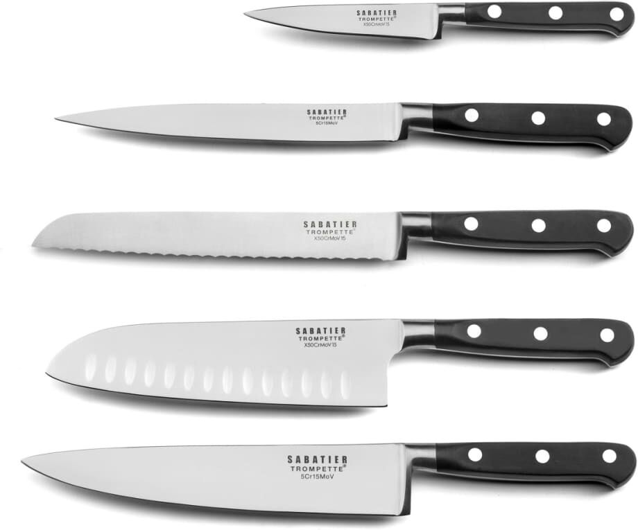 Sabatier Trompette Bloque de espaguetis 5 piezas en bambú bambú bambú