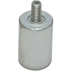 1 Neodym-Stabgreifer mit Gewinde 13 mm, Neodym, Stahl, silber