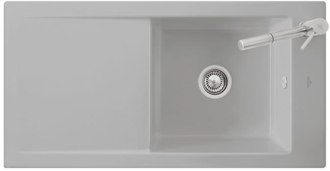 Villeroy und Boch Timeline 60 Flat Flächenbündige Spüle 67900Fi4 Spülbecken, graphite