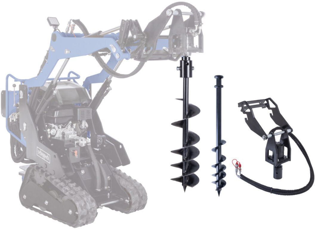 Scheppach Aggancio con trivelle 100mm e 200mm per mini pala MKL730