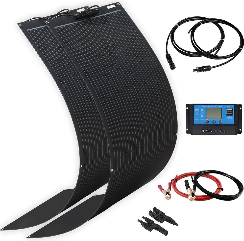 Solarpanel-Kit, effizientes monokristallines Design, vielseitige Installation, 200W Solarkit