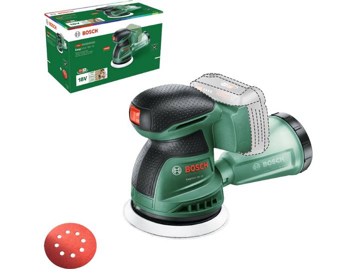 Bosch EasyOrbit 18V-10 - Excenterschuurmachine - Exclusief accu en lader - Inclusief Schuurblad K80