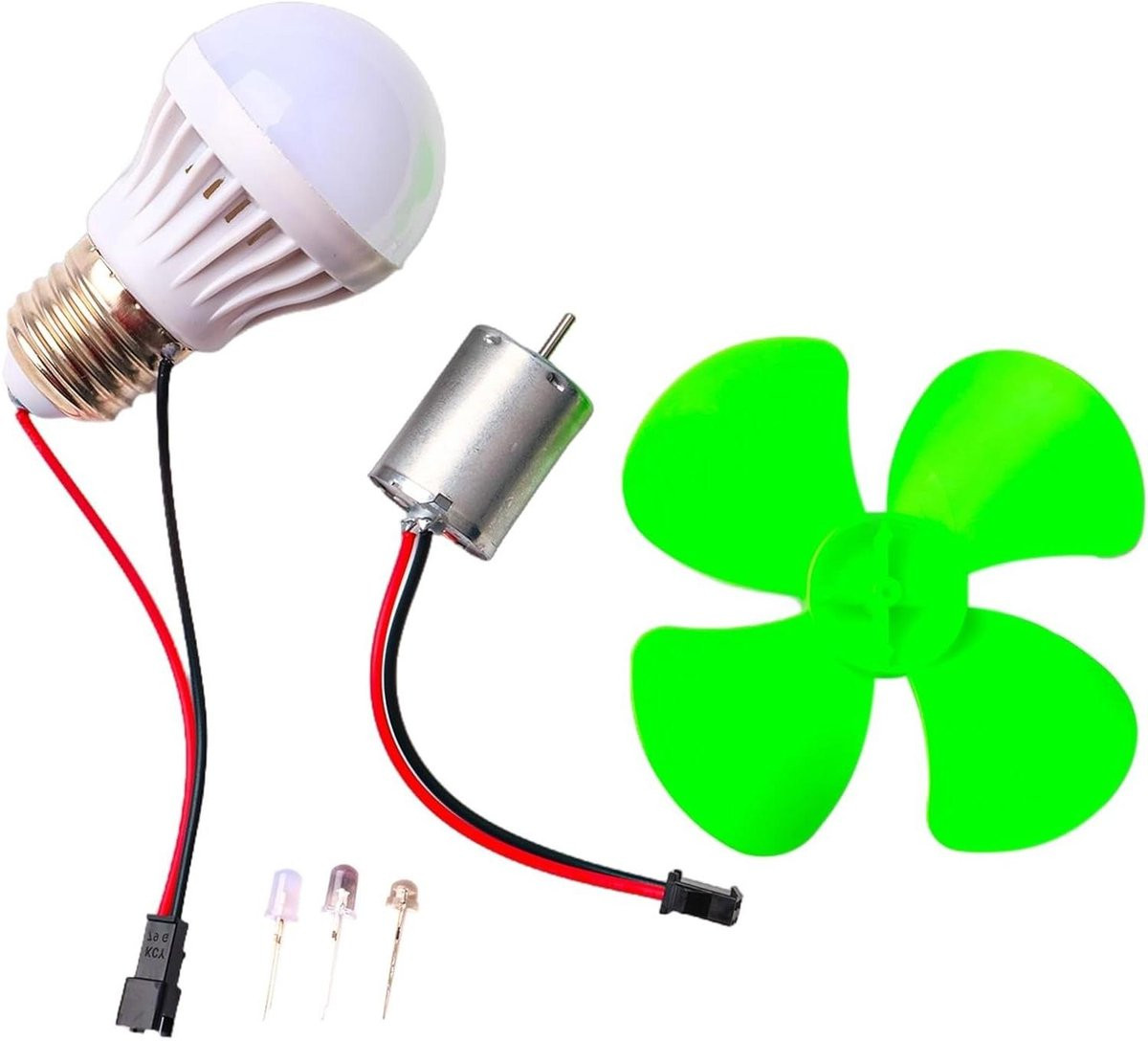 Mini Windturbine Motor Energie Generator Kit voor DIY Energie Projecten in Multicolour
