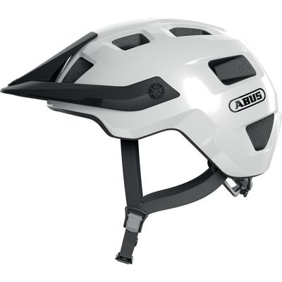 Mountainbikehelm ABUS "MOTRIP" Gr. L, weiß (shiny weiß), Helme, L Kopfumfang: 57cm - 61cm