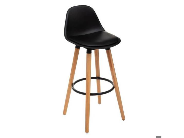 Chaise de bar  Maxon  noir - Atmosphera Créateur d'intérieur