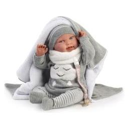 Antonio Juan Spanische Reborn-Pipo-Puppe mit Decke, 42 cm (78545075)