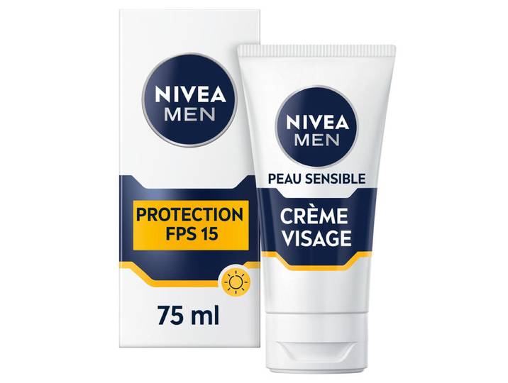 NIVEA MEN Sensitive Visage Crème SPF15 75ml