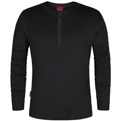 Langarmshirt Henley-Grandad "9257-565" Extend - 3XL - anthrazit