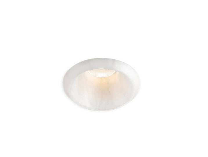 LEDS-C4 Play Raw Downlight Alabaster 927 6,4W 50° Raw, dimmbar, creme / amber, für Wohn- / Esszimmer, Gips / Ton, Modern, Downlight