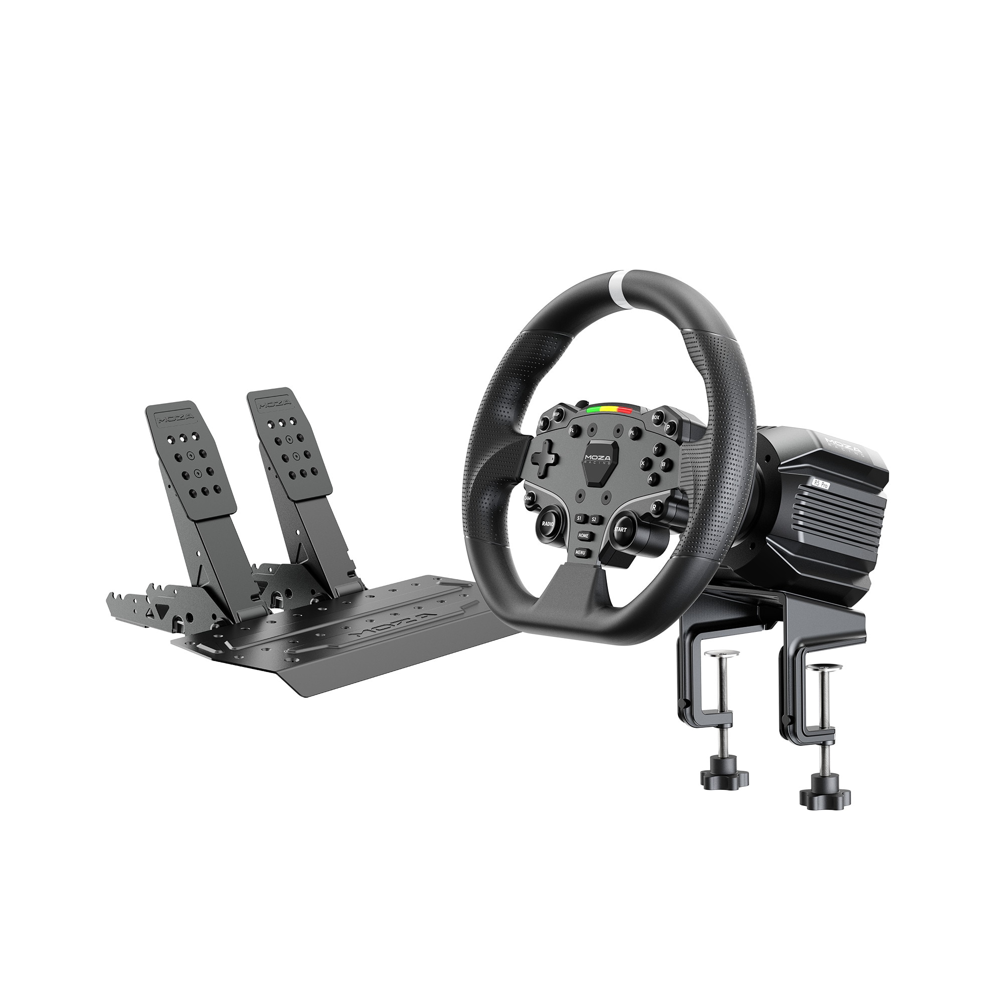 MOZA Racing MOZA R5 Pro Racing Simulator Bundle 6 Nm Direct Drive Lenkrad + Pedale für PC RS105