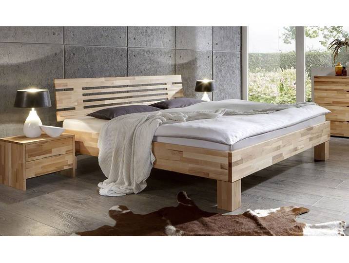 Holzbett massiv Daisy , Kernbuche geölt , 90x220 , Kopfteil 1