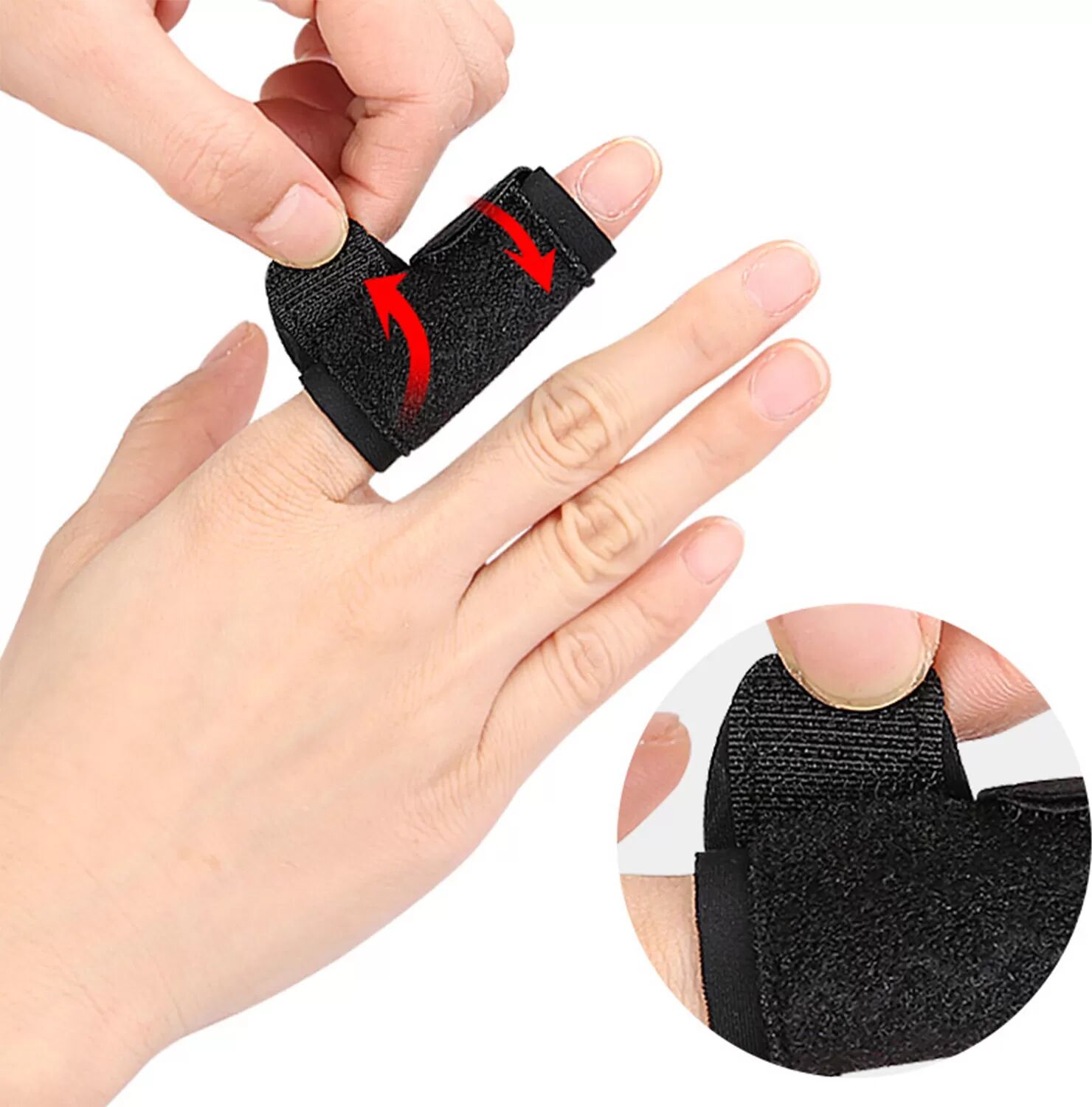 INF Bandage pour doigts avec protection pour deux doigts