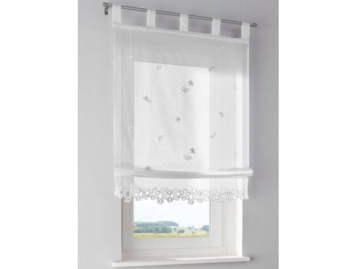 Rollo HEINE HOME Gr. 1, weiss (weiß), B:45cm H:130cm, 100% Polyester, Rollos, Rollo