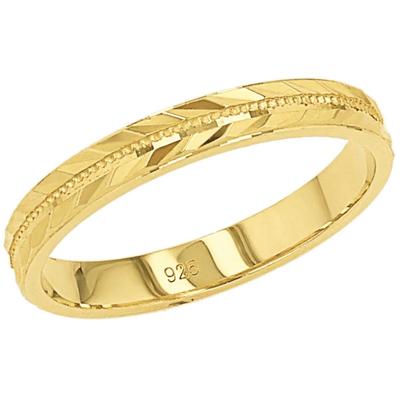 Fingerring AMOR "2037388/-89/-90/-91/-92" Gr. 58, gold (gelbgoldfarben), Fingerringe, Damen, 58, Silber 925 (Sterlingsilber), Fingerring
